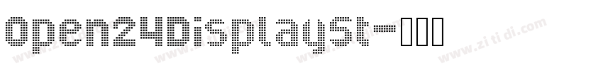 Open24DisplaySt字体转换