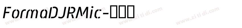 FormaDJRMic字体转换