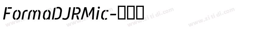 FormaDJRMic字体转换