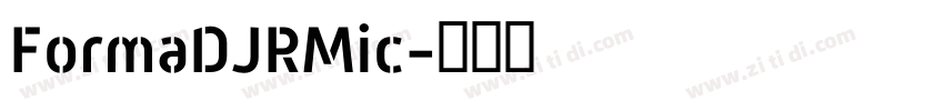 FormaDJRMic字体转换
