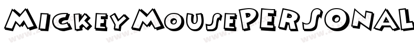 MickeyMousePERSONALU字体转换