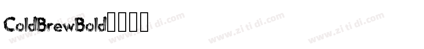 ColdBrewBold字体转换