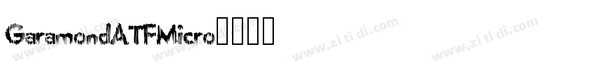 GaramondATFMicro字体转换