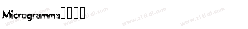 Microgramma字体转换