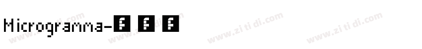 Microgramma字体转换