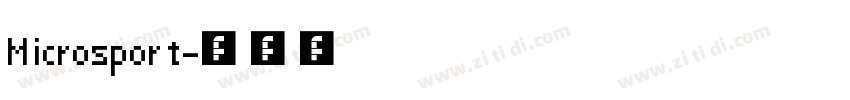 Microsport字体转换