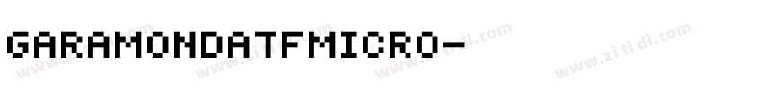 GaramondATFMicro字体转换