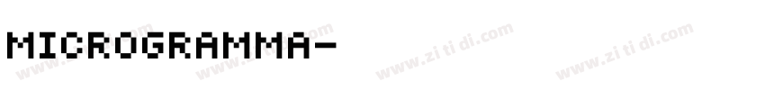 Microgramma字体转换