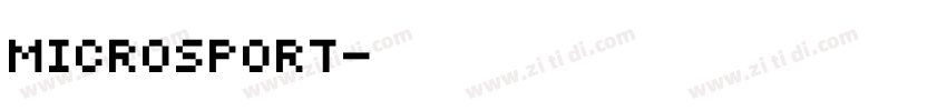 Microsport字体转换