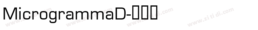 MicrogrammaD字体转换