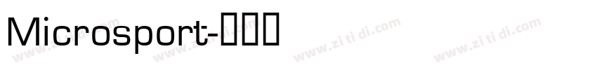 Microsport字体转换