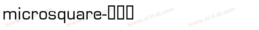 microsquare字体转换