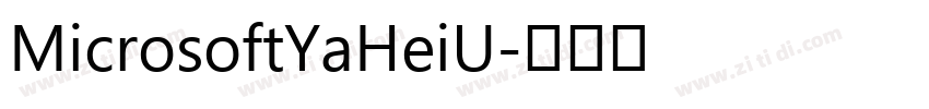 MicrosoftYaHeiU字体转换