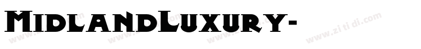 MidlandLuxury字体转换