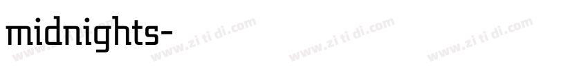 midnights字体转换