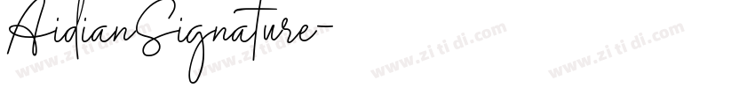 AidianSignature字体转换