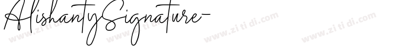 AlishantySignature字体转换 AlishantySignature字体转换