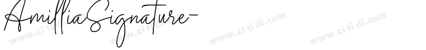 AmilliaSignature字体转换