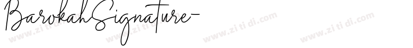 BarokahSignature字体转换