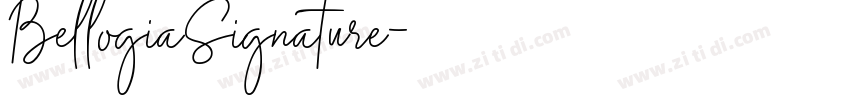 BellogiaSignature字体转换