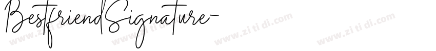 BestfriendSignature字体转换