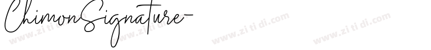 ChimonSignature字体转换