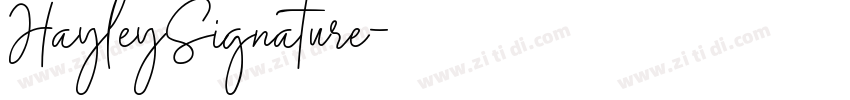 HayleySignature字体转换