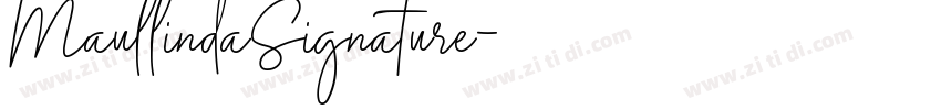 MaullindaSignature字体转换