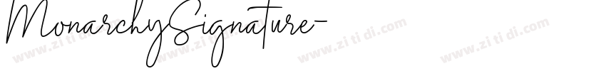 MonarchySignature字体转换