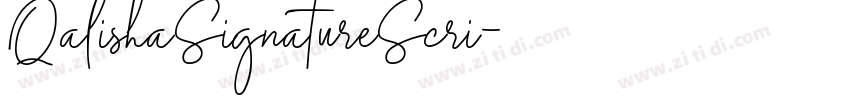 QalishaSignatureScri字体转换