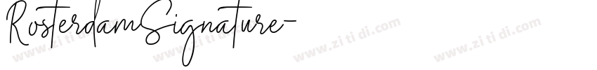 RosterdamSignature字体转换