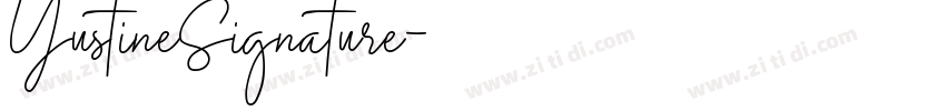 YustineSignature字体转换