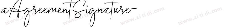 aAgreementSignature字体转换