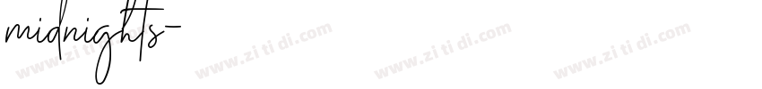 midnights字体转换