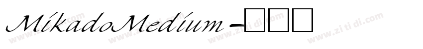 MikadoMedium字体转换