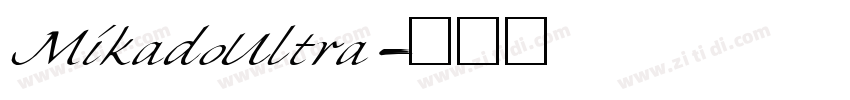 MikadoUltra字体转换