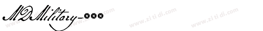 MDMilitary字体转换