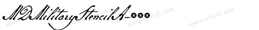 MDMilitaryStencilA字体转换