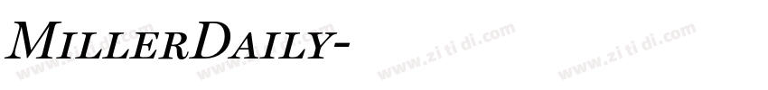 MillerDaily字体转换