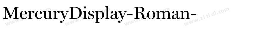 MercuryDisplay-Roman字体转换 MercuryDisplay-Roman字体转换