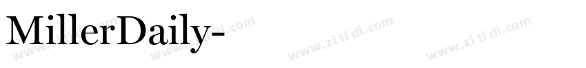 MillerDaily字体转换