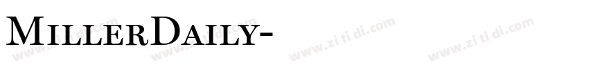 MillerDaily字体转换