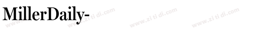 MillerDaily字体转换