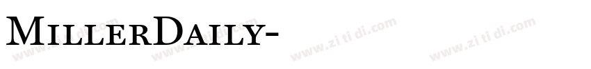 MillerDaily字体转换