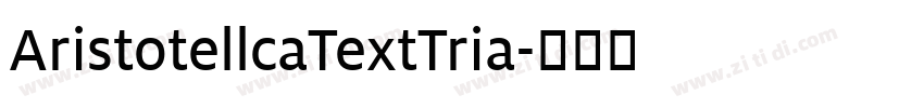AristotellcaTextTria字体转换