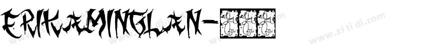 ErikaMingLan字体转换