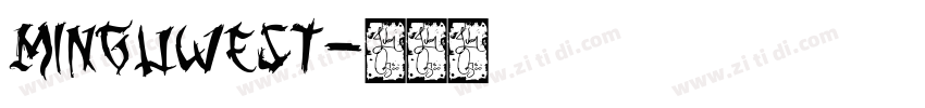 Minguwest字体转换