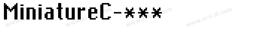 MiniatureC字体转换