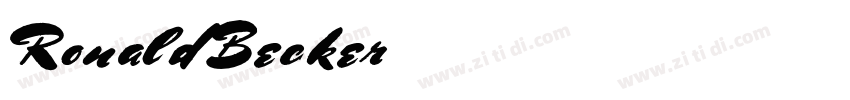 RonaldBecker字体转换