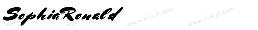 SophiaRonald字体转换